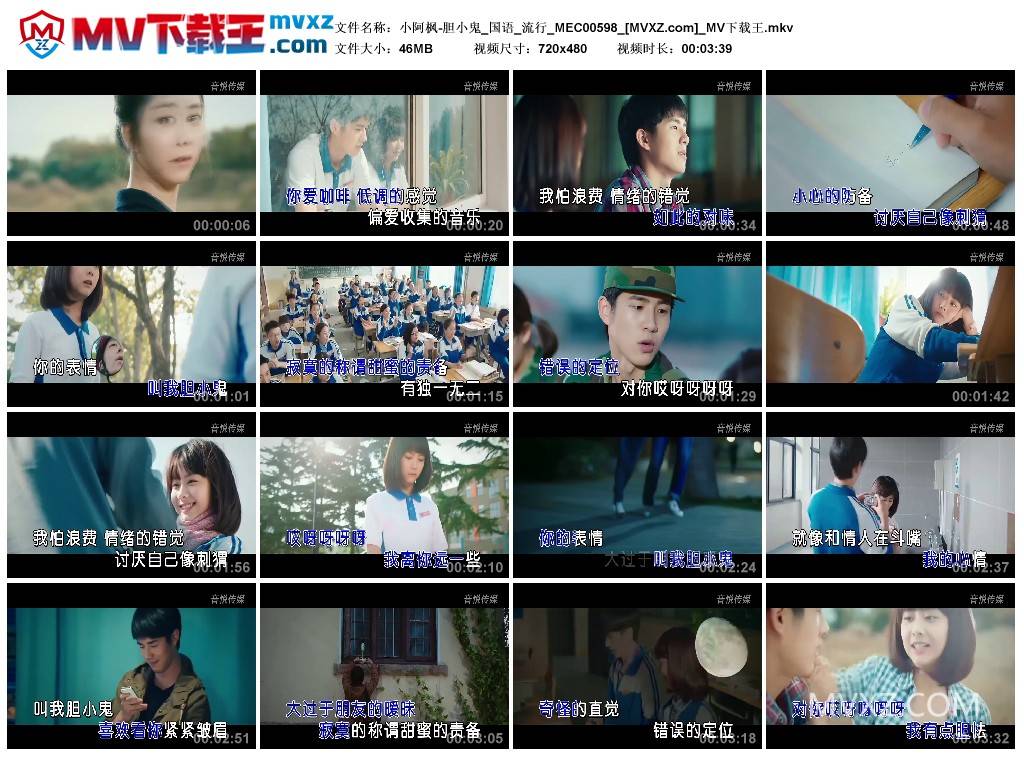 小阿枫-胆小鬼_国语_流行_MEC00598
